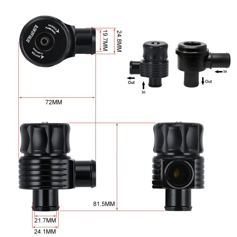 25mm Blow Off-разтоварващ еднопортов клапан Epman