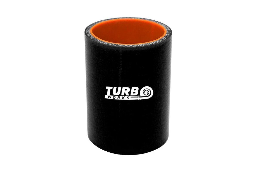 Силиконова снадка TurboWorks ∅89мм/L100мм/Черен