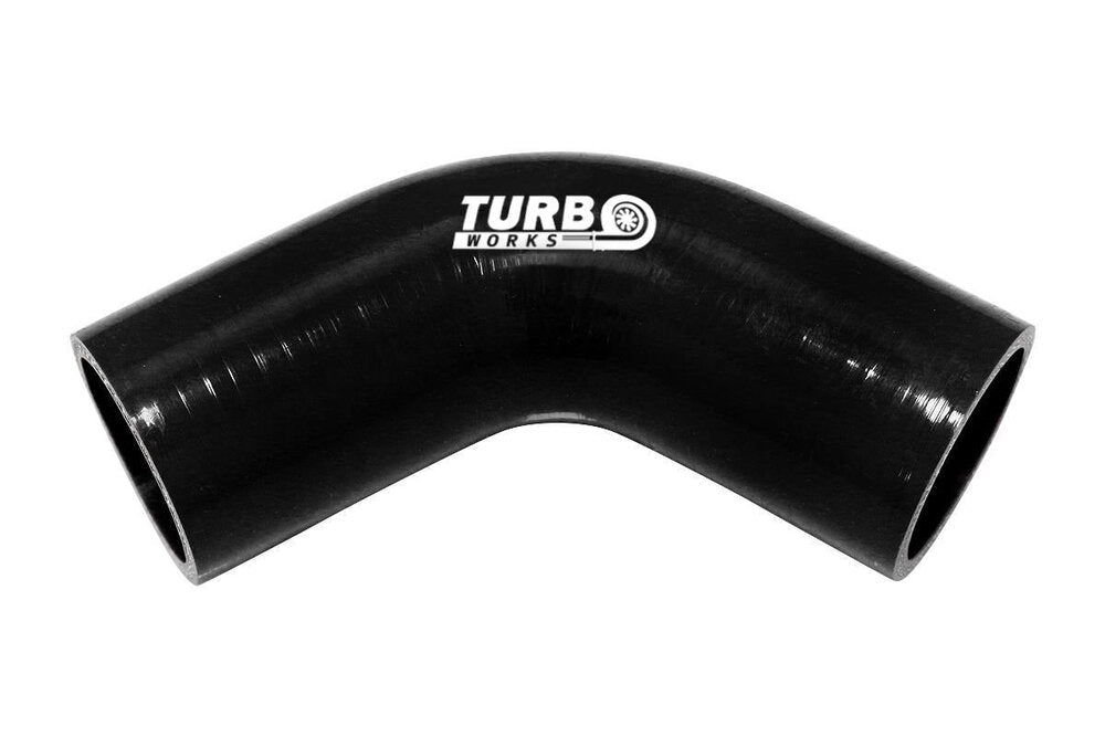 Силиконово коляно TurboWorks ∅57мм/67°/Черен
