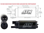 AEM Electronics горивна помпа 340 LPH