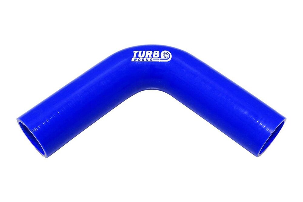 Силиконово коляно TurboWorks ∅63мм/90°/Син XL