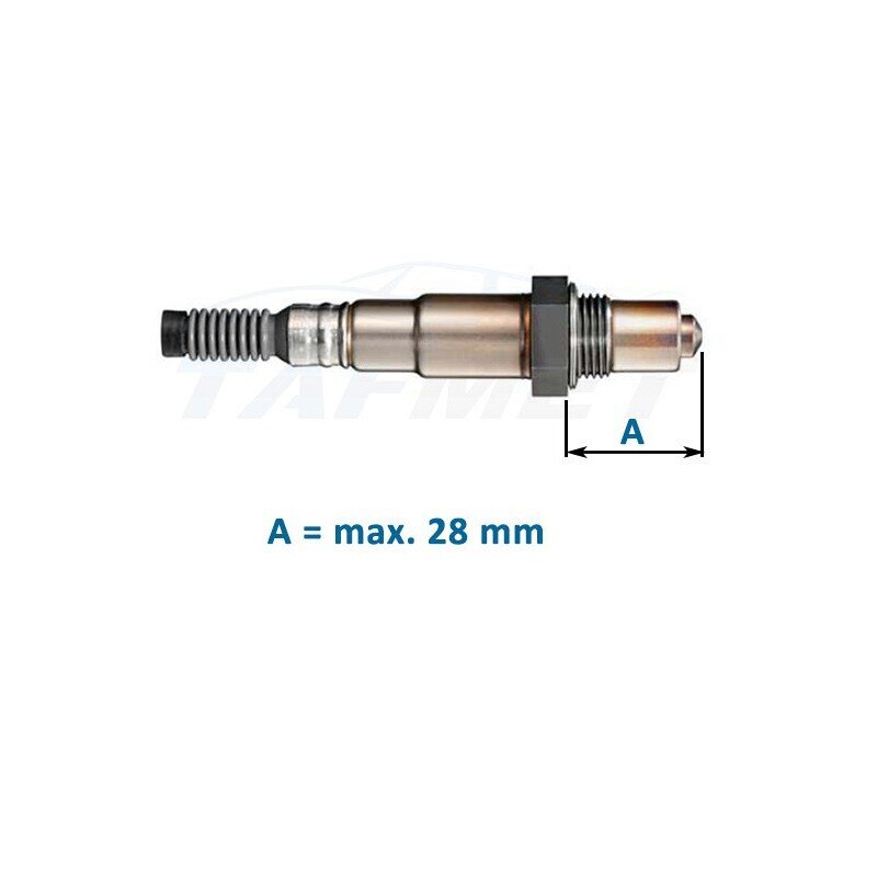 Универсален лъжец за ламбда сонда M18X1.5, къс, галванизиран