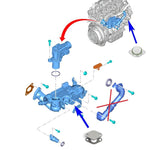 Тапа за EGR CITROEN PEUGEOT FIAT FORD VOLVO MITSUBISHI 1.4 1.5 1.6 TDCI HDI