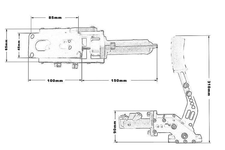 Хидравлична ръчна спирачка Turbo Works B01