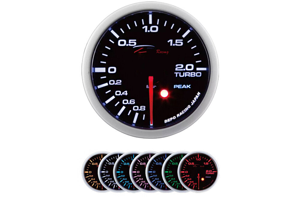 Depo 52mm буустметър, електронен -1 до 2 BAR