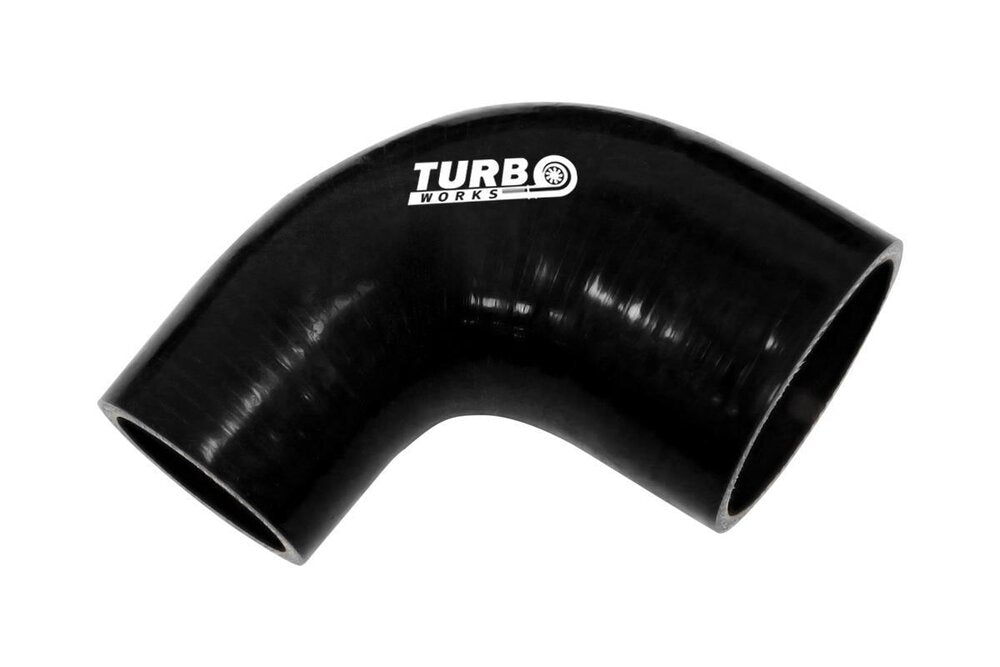 Редуциращо коляно TurboWorks ∅51-63мм/90°/черен