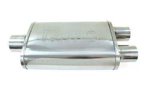 Спортно гърне TurboWorks ф76-63.5мм 409SS 355мм