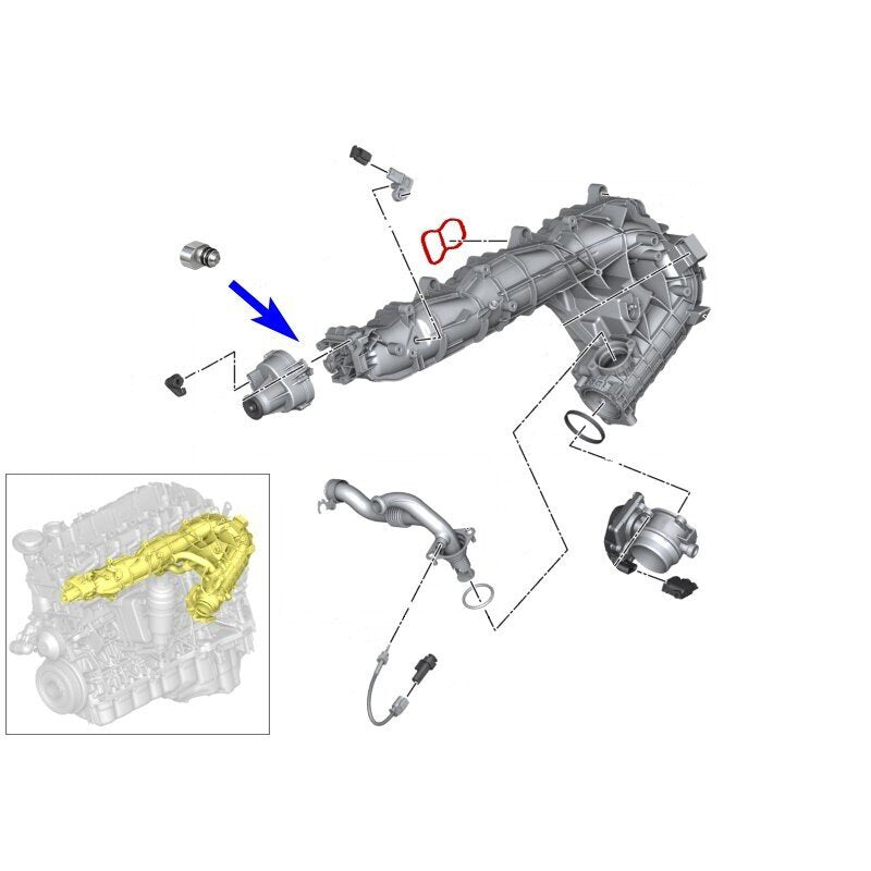Тапa за вихрови клапи за BMW N57N 3.0