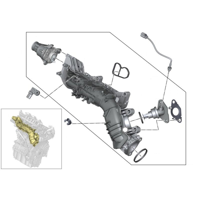 Тапa за вихрови клапи за BMW 1.5D B37 2.0 B47