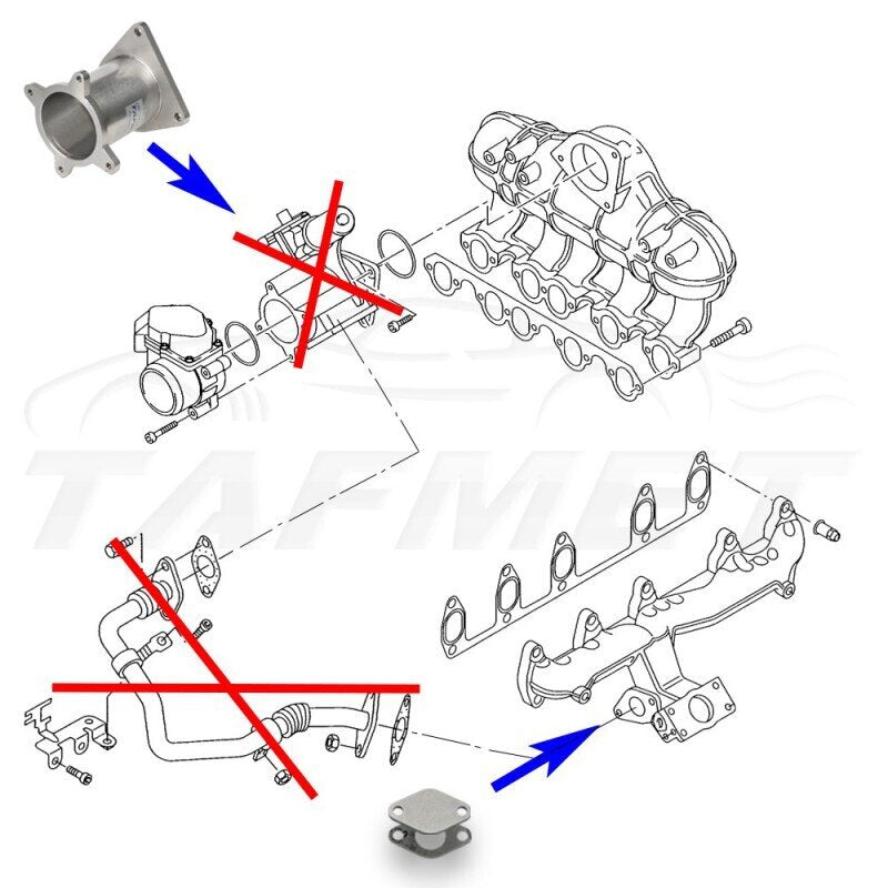 Изолиране на ЕГР VW Touareg Crafter R5 2.5 TDI
