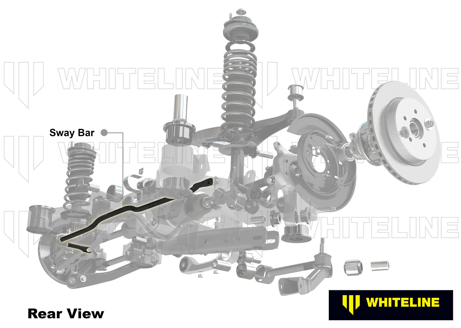 Спортна стабилизираща щанга Whiteline BMW E36, 22мм