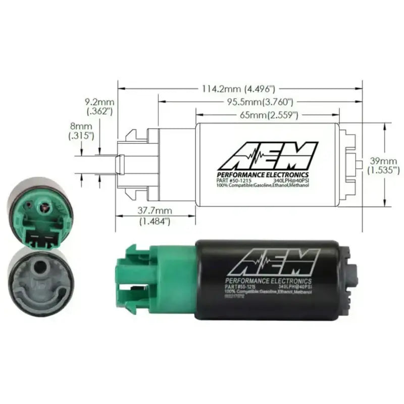 Бензинова помпа AEM 340LPH E85