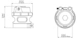 Blow Off-разтоварващ клапан Turbosmart GenV 50 mm 7 psi, оригинален, черен