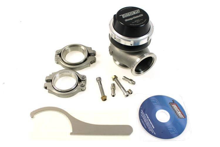 40mm външен WasteGate Turbosmart 1.0 Bar, V-Band, черен