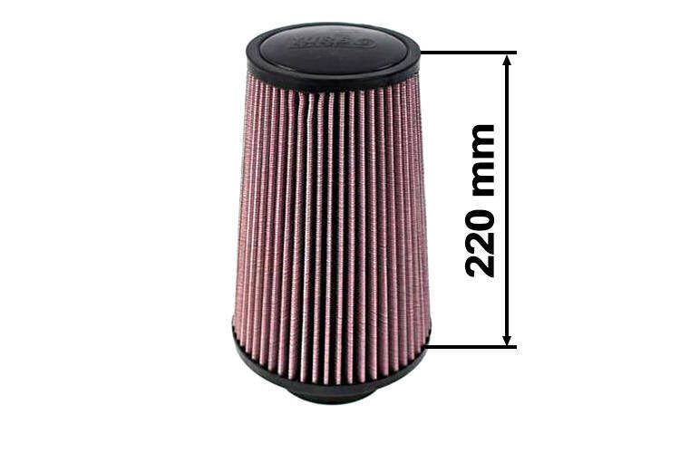 Конусен спортен филтър Turbo Works 220x150мм, вход 101мм