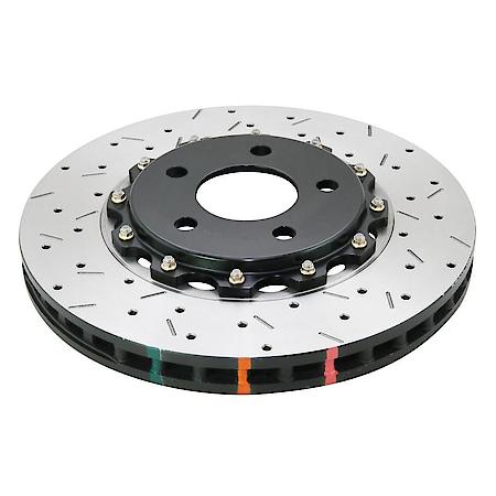 DBA Спирачни дискове 5000 series - Crossed Drilled & Slotted 2-Piece Black Hat за Audi A4 - DBA5575BLKXS