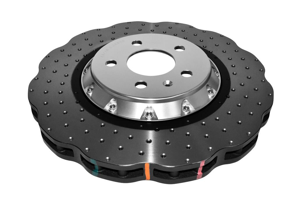 DBA Спирачни дискове 5000 series - Crossed Drilled & Dimpled Silver Hat за Audi A4 - DBA52832WSLVXD