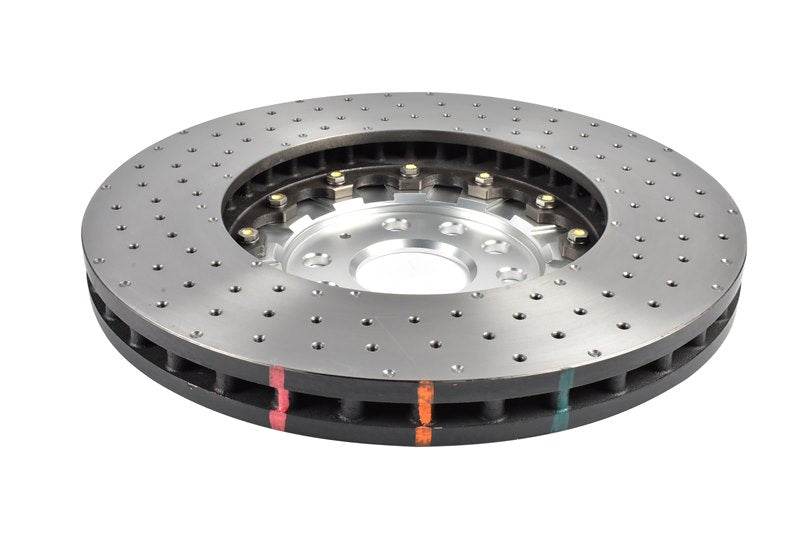DBA Спирачни дискове 5000 series - Crossed Drilled & Dimpled Silver Hat за VW 2020- - DBA53927SLVXD