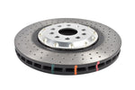DBA Спирачни дискове 5000 series - Crossed Drilled & Dimpled Silver Hat за VW 2020- - DBA53927SLVXD