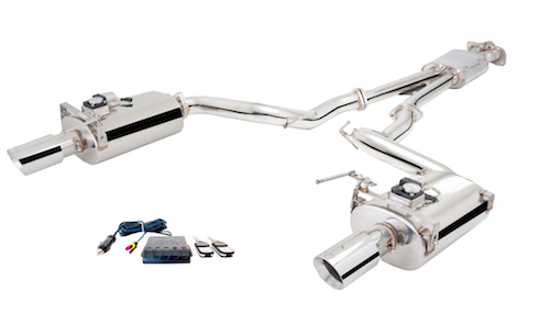 Xforce Varex Cat-Back изпускателна система за Ford Mustang 2015+ EcoBoost – двойни овални гърнета, полирани накрайници 4", Smartbox комплект