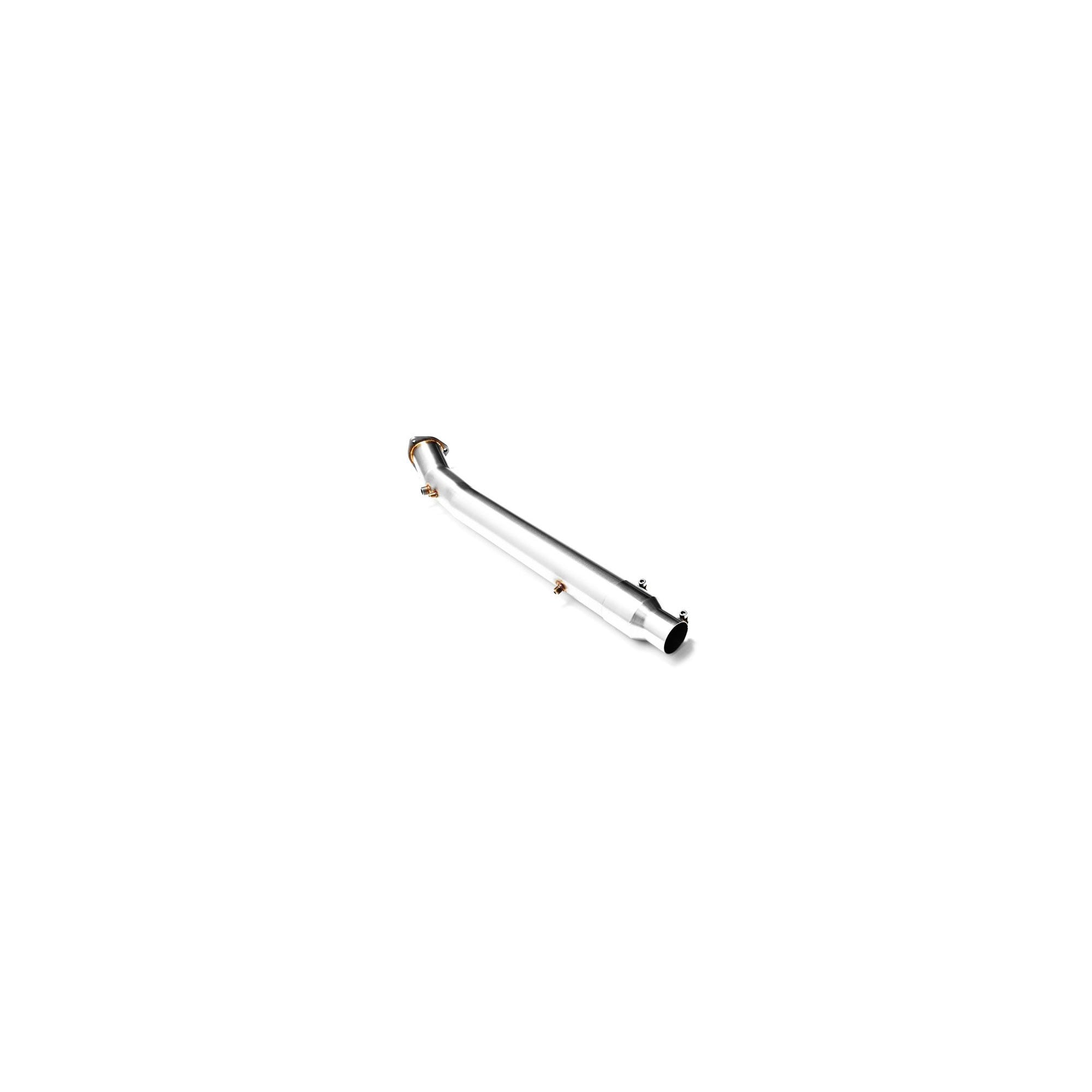 Downpipe Audi A6 C6 2.7 3.0 TDI – неръждаема стомана T304, 76 mm, с отвор за ламбда сонда и температурни сензори, RM Motors