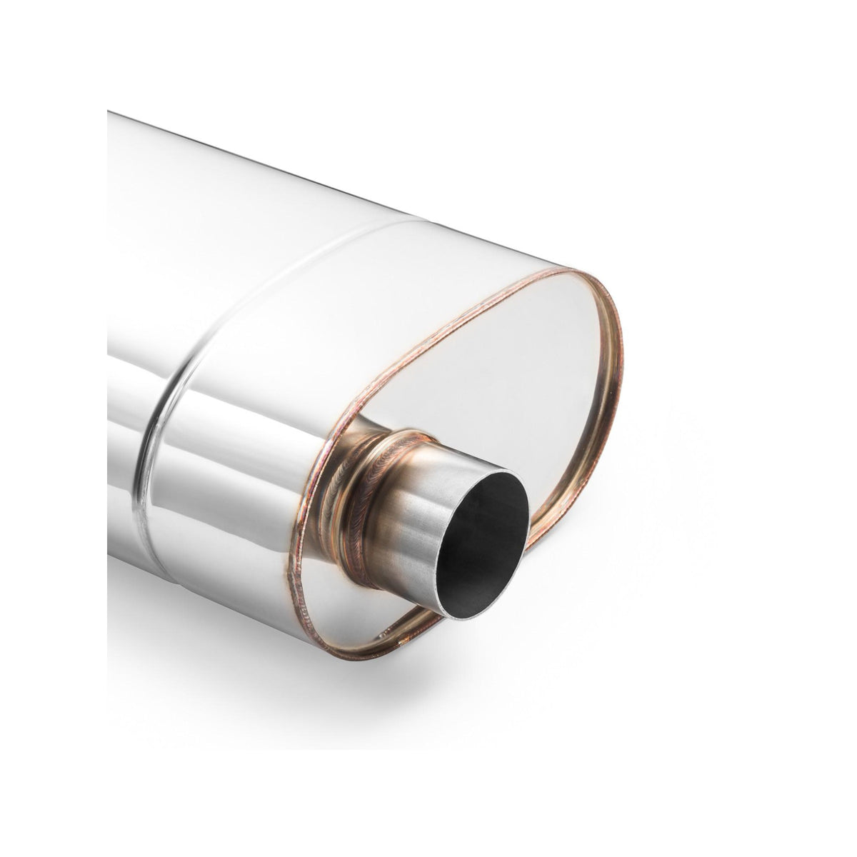 Tobă sport ovală RM Motors E002 63 mm, inox